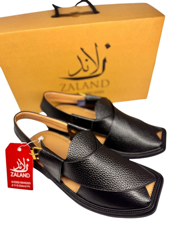 16 Smart Zalmi Peshawari Chappal | Black
