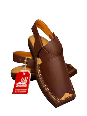 Kaptaan Chappal | Brown