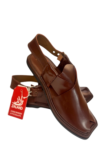 56 Gol T Peshawari Chappal | Chocolate Brown