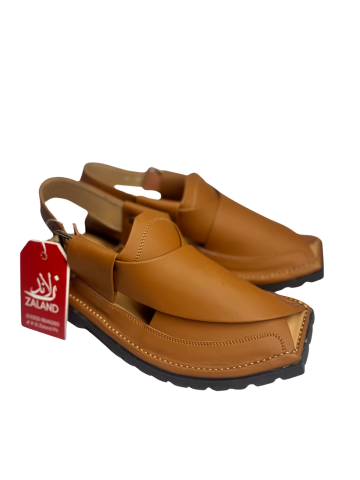 Vibram Sole Peshawari Chappal | Camel